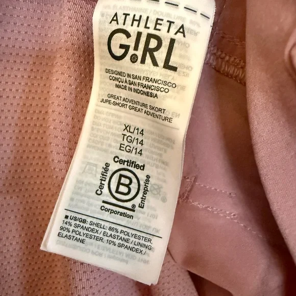 Athleta Girl Great Adventure Skort with Utility Cargo Pocket Muted Dusty Rose - Picture 7 of 11